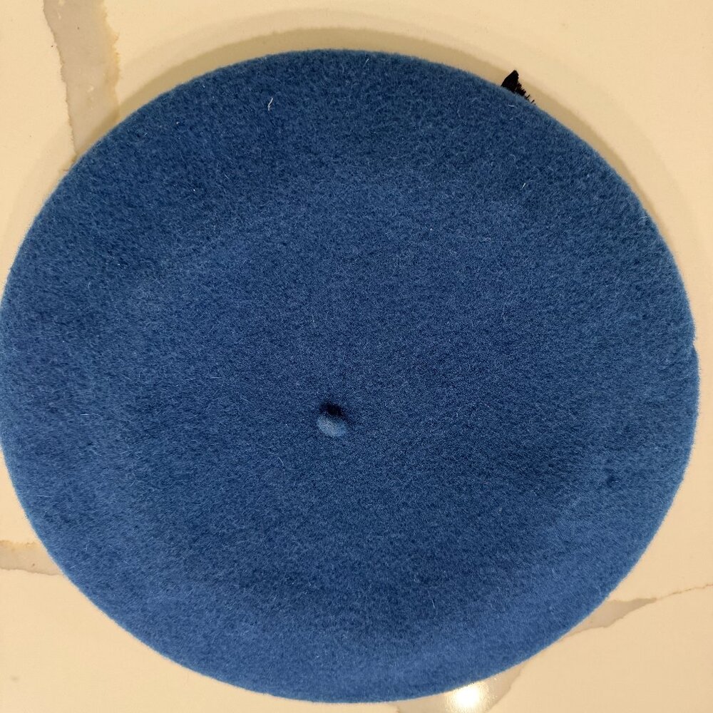 Neiman Marcus Deep Blue Beret